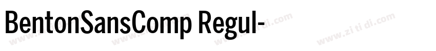 BentonSansComp Regul字体转换